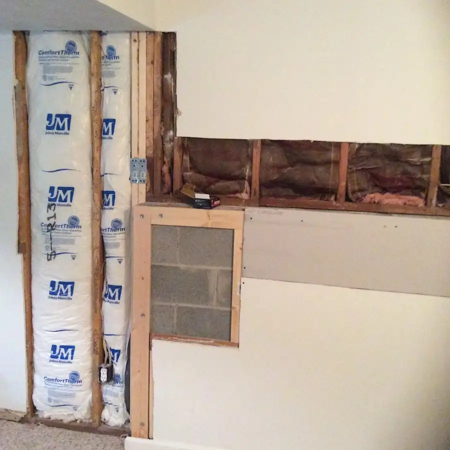 Wall insulation replacement during Odor Removal & Deodorization in Ocean
